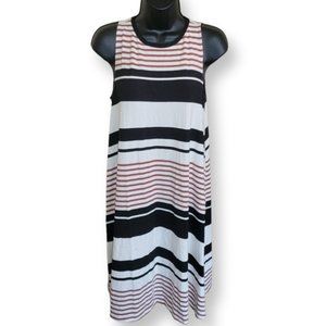 LOFT Tie Back Stripped Maxi Dress (s)